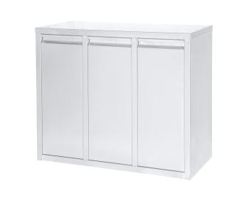 Afvalbak - 3-Delig - Kantelbaar - 3 x 15 Liter - RVS - G-Line