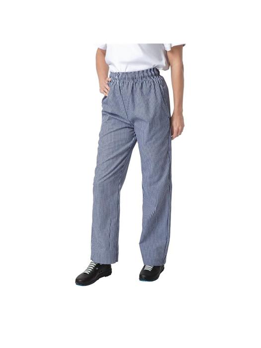 Broek - Unisex - Blauw/Wit - Polyester/Katoen - Whites Chefs Clothing - B311 B311 €24.99 Koksbroeken