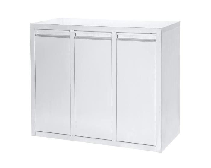 Afvalbak - 3-Delig - Kantelbaar - 3 x 15 Liter - RVS - G-Line HW-147099 €149.00 Afvalbakken