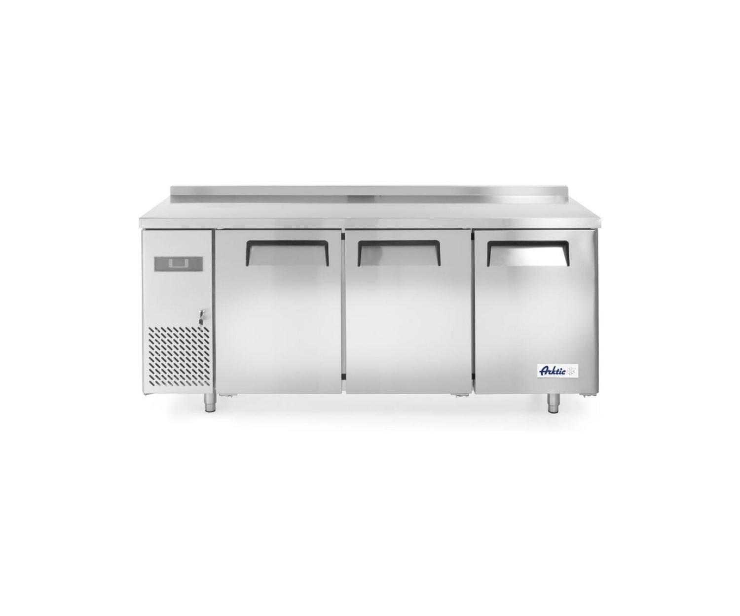 Koelwerkbank met 3 deuren Kitchen Line 390L - RVS - H 85 X 60 X 180 CM ...