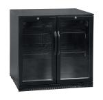 Barkoelkast - 158 Liter - 2-Deurs - Glazen Deur - Geventileerd - Zwart - G-Line HW-146877 €449.00 Koelkasten met glazen deur
