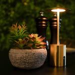 Terras Tafellamp Paraguas - Led Verlichting - Oplaadbaar - Goud - G-Line HW-138633 €19.50 Tafelverlichting