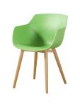Stoel Alexia - Lichtgroen / Houtlook - Kunsstof - G-Line 81301 €44.95 Houten stoelen