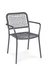 Terrasstoel Dinner - Rattan - Stapelbaar - Antraciet - G-Line HW-141096 €34.95 Terrasstoelen