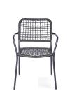 Terrasstoel Dinner - Rattan - Stapelbaar - Antraciet - G-Line HW-141096 €34.95 Terrasstoelen