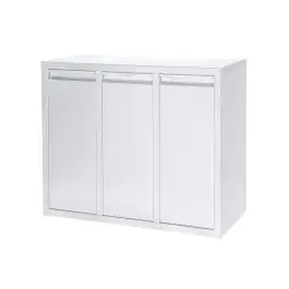 Afvalbak - 3-Delig - Kantelbaar - 3 x 15 Liter - RVS - G-Line