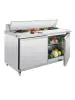Saladette - 527 Liter - 2 deurs - H 109.7 x 155.5 x 76 CM - 230 V - RVS - Polar - GD883