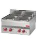 Fornuis - 600 Line - 4-pits - Elektrisch - H 28 x 60 x 60 CM - 6000 W - 400 V - RVS - Gastro M - GN018