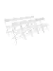 Klapstoel - 10 stuks - Wit - H 80 x 44 x 48 CM - Staal/Polypropyleen - Bolero - GD387