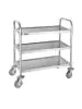 Serveerwagen - 3 niveaus - Small - H 82.5 x 71 x 40.5 CM - RVS - Vogue - F993