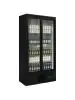 Koelkast - 490 Liter - 2-Deurs - Glazen Deur - Zwart - Polar