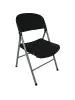 Opklapbare stoel - 2 stuks - Zwart - H 81 x 49 x 50 CM - Staal/Polypropylene - Bolero - CE693