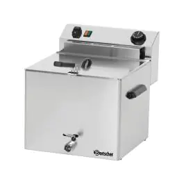 Friteuse - 10 Liter - Aftapkraan - 400V - Bartscher - 162900