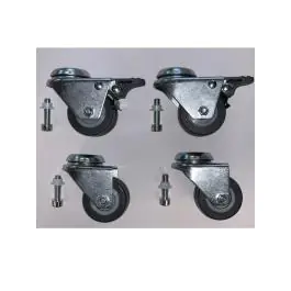 Zwenkwiel - 4 Stuks - Geremd - RVS - G-Line