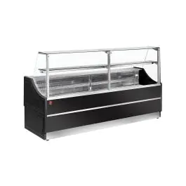 Gekoelde Vitrinetoonbank - Ruit 90° - 150 CM - Zwart - Diamond - OL150/B5-R