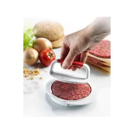 Hamburgerpers - Ø11 CM - 4 stuks - Handmatig - Wit - Westmark - 523225