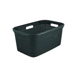 Wasmand - 45 Liter - 59 x 39 CM - Antraciet - Curver - 518538