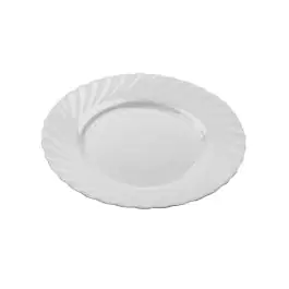 Bord - Ø24.5 CM - 6 Stuks - Wit - Arcoroc - Trianon Wit - 122848