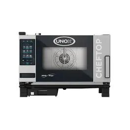 Cheftop Mindplus - H 53.8 x 75 x 78.3 CM - 55.6 KG - 380 - 415 - Zonder - Stekker V - 5000 W - RVS - +30°C / +260°C - Unox - 596214