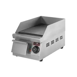 Bakplaat - H 27 x 26 x 46.5 CM - 16.5 KG - 220 - 240 V - 1500 W - RVS - Glad - +50°C / +300°C - Caterchef - 688500
