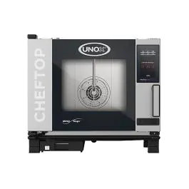 Cheftop Mindone - H 67.5 x 75 x 78.3 CM - 65.4 KG - 380 - 415 - Zonder - Stekker V - 9300 W - RVS - +30°C / +260°C - Unox - 596232