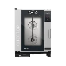 Cheftop Mindone - H 101 x 75 x 78.3 CM - 91.8 KG - 380 - 415 - Zonder - Stekker V - 18500 W - RVS - +30°C / +260°C - Unox - 596250