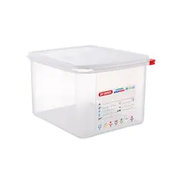 Voedseldoos - 1/2 GN - 12.5 Liter - H 20 x 32.5 x 26.5 CM - Polypropyleen - Transparant - -40°C / +95°C - Araven - 962321