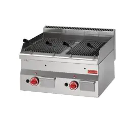 Lavagrill - 600 Line - Gas - H 28 x 60 x 60 CM - 11 kW - RVS - Gastro M - GN028
