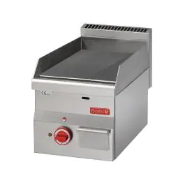Bakplaat - 600 Line - Elektrisch - Glad - H 28 x 30 x 60 CM - 3 kW - 400 V - RVS - Gastro M - GN021