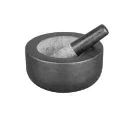 Vijzel & Stamper - Ø 20.3 x H 11 x 20 x 20 CM - Graniet - Vogue - GG016