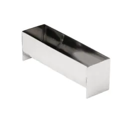 Paté- en terrinevorm - U-vorm - 0.2 Liter - H 4.5 x 3.5 x 13.5 CM - RVS - Vogue - E589