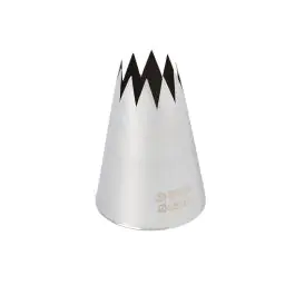 Spuitmond - Gekarteld - Ø 3.5 x H 4.5 x 23 CM - RVS - Schneider - GT122