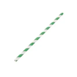 Rietjes - 250 stuks - Groen/Wit - Ø 0.6 x 21 CM - Papier - Fiesta Green - DE928