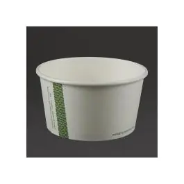 Wegwerp bakjes - 0.35 Liter - 500 stuks - Ø 11.5 x H 6.2 CM - Karton/Pla - Vegware - GF046