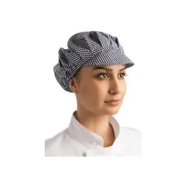 Muts - Unisex - One Size - Blauw/Wit - Polyester/Katoen - Whites Chefs Clothing - B257