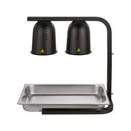 Warmhoudlamp - Zwart - 230V - H 58 x B 42.5 x D 35 CM - Combisteel
