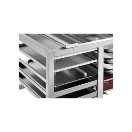 Onderstel combisteamer - 10x 60 x 40 CM - Serie M / Serie E / Serie T - Bartscher - 115079