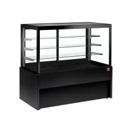 Koeltoonbank Capri Line - 150 CM - Rechte ruit - 4 Niveaus - 760W - 230V - Zwart - Diamond - CB15V-B9/P2