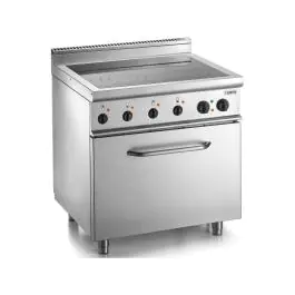 Fornuis - Keramisch - RVS - 400V - H 85 x B 80 x D 70 CM - Saro - 423-1405