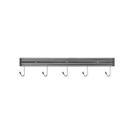 Messenmagneet - 5 Haken - Zwart - Polypropyleen - L 44.5 CM - G-Line