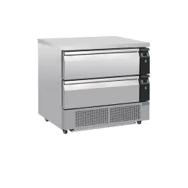 Vrieswerkbank - 4 x 1/1 GN - 179 Liter - 2 laden - H 87 x 90.5 x 70 CM - 230 V - Polar - DA996