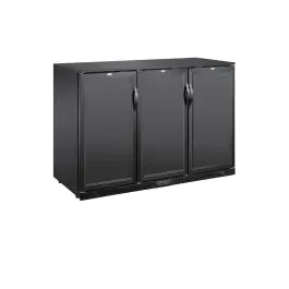 Barkoelkast - 320 Liter - 3-Deurs - Zwart - Polar