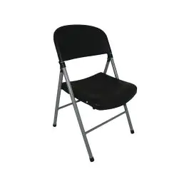 Opklapbare stoel - 2 stuks - Zwart - H 81 x 49 x 50 CM - Staal/Polypropylene - Bolero - CE693