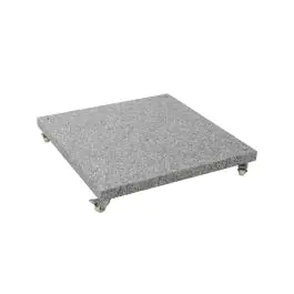 Parasolvoet - 90 KG - Incl. 4 Wielen - Graniet - H 6.5 x B 70 x D 70 CM - G-Line