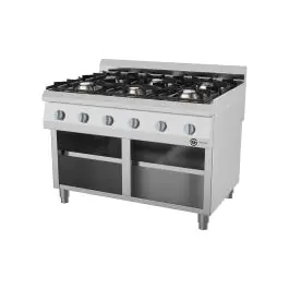 Kooktafel - Gas - 6 Pitten - RVS - B 120 CM - G700 Line - G-Line