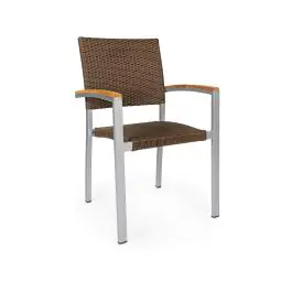 Terrasstoel Moon Super - Stapelbaar - Armleuning - Bruin - G-Line