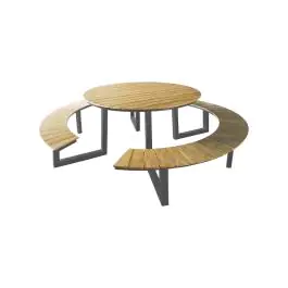 Picknicktafel - Rond - Polywood - G-Line