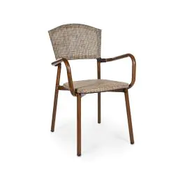 Terrasstoel Cannes - Armleuning - Beige - G-Line