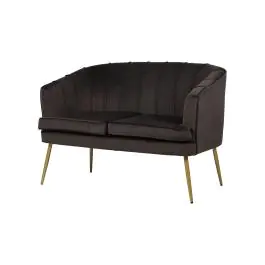 Sofa Relax - 2 Zits - Antraciet - Velvet - B 120 CM - G-Line