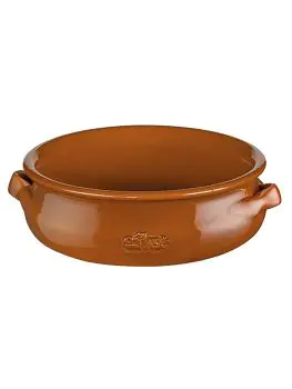 Casserole - H 5.5 CM - 0.5 KG - Ø15 CM - Aardewerk - Terracotta - 0.5 Liter - Regas - 540131